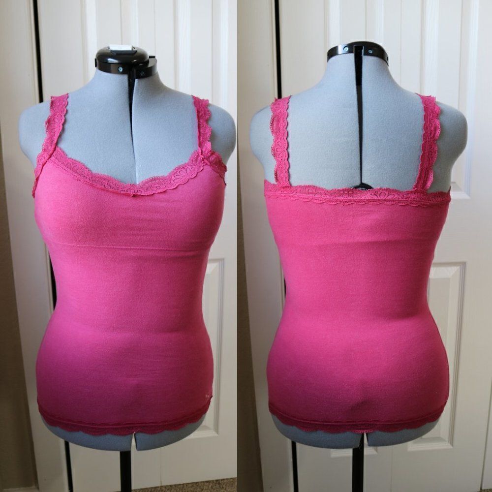 Spaghetti Strap Camisole, Cami Lace Built-In Bra